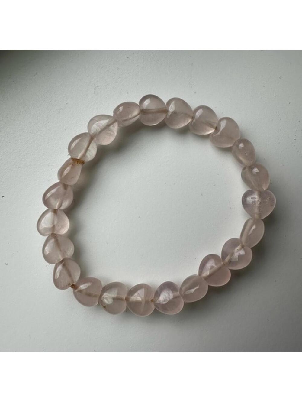 Pink Heart Bead Bracelet